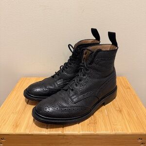 Trickers Stow Lightweight Black Muflone Calf Size 7US